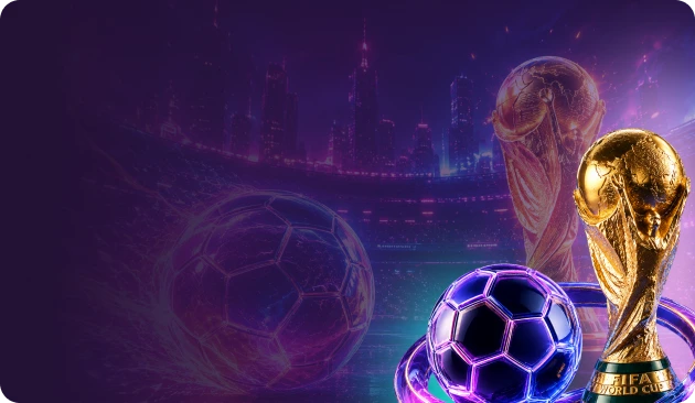 Banner voor de Wereldmeisterschaft-bonus met 64 spellen en WM im Flutlicht